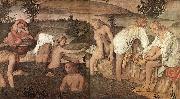 LUINI, Bernardino Girls Bathing sfg oil